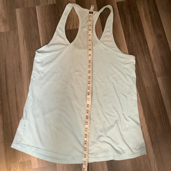 Tech Styles Sportswear Tank Top Women's Size Large Cotton Blend Racer Back Mint - Picture 6 of 7